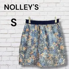 ノーリーズソフィ　Sサイズ　マルチカラー　ミニスカート　ラメ入り　日本製　花柄