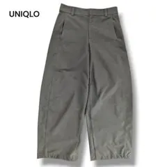 UNIQLO ワイド カーキ ジャージーバレルレッグパンツ レディース Мサイズ