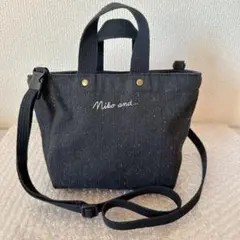 ニコアンド リカバーショルダートートバッグ 黒 ミニサイズ