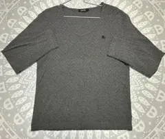 BURBERRY BLACK LABEL Vネック カットソー グレーのサムネイル