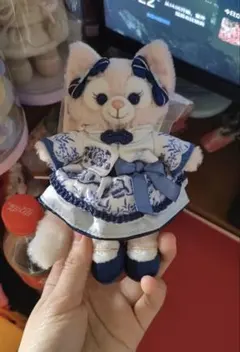 お顔厳選 上海ディズニー 青花 リーナベルぬいぐるみキーチェーン