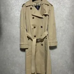 【良品】　バーバリーロンドン　トレンチコート　40　ノバチェック　ロング