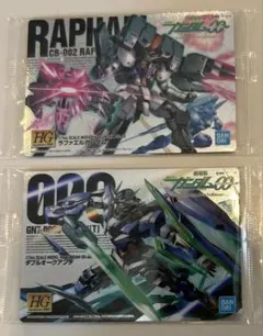 ガンダム　ガンプラ　パッケージ　アート　グミ　ダブルオー　OO カード　新品