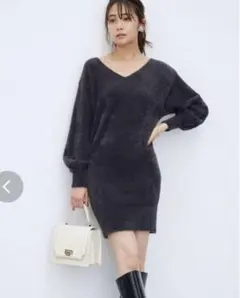 マーキュリーデュオ　2WAYミニシャギーニットミニワンピース