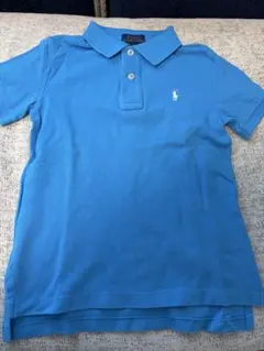 【美品】ポロ・ラルフ・ローレン ポロシャツ サイズ5 青