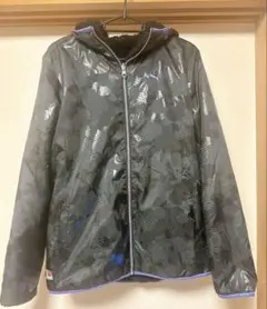 PUMAプーマ レディース リバーシブル ボアジャケット L 黒 迷彩 フード付