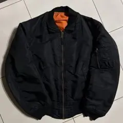 90's USA製 ALPHA社 MA-1 ブラック ミディアム