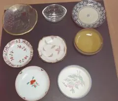 小皿セットセット 8点 陶器 ガラス