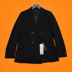 UNIQLO ユニクロ ダブルジャケット ブラック S テラード タグ付きのサムネイル