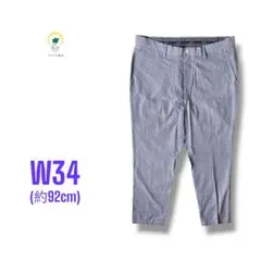 【各種割引】NAUTICA ワイド テーパード ストライプ トラウザー W34のサムネイル