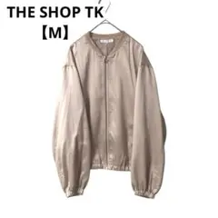 THE SHOP TK ブルゾンジャケット ジャンパー 羽織 サテン【M】
