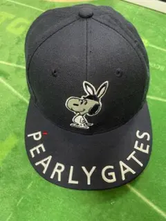 パーリーゲイツ【SNOOPY】 SNOOPY ワッペン フラットブリムキャップ パーリーゲイツ【SNOOPY】 SNOOPY ワッペン フラットブリム