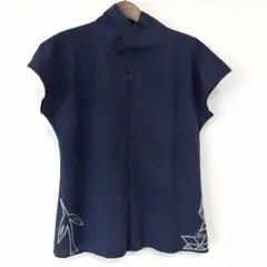 JURGEN LEHL 幾何学　バック刺繍　ブラウス　ババグーリのサムネイル
