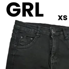 GRLブラック スキニーデニム XS 細身パンツ