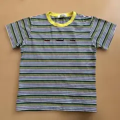ファミリア　半袖　Tシャツ　ボーダー　男の子　乗り物　船　120cm