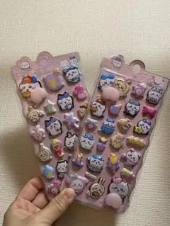 ぷくぷくシール可愛い ぷっくりシール人気シール お尻シール　2枚セット発送