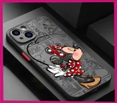 iPhone 15用ケース　ミニーマウス（横向き）