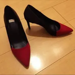 ZARA！バイカラーパンプス！ほぼ未使用！
