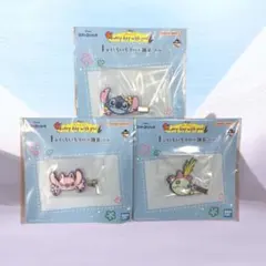 一番くじ Disney スティッチＩ賞いろいろラバー雑貨 （ヘアクリップ3種）