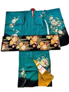 七五三 7歳女の子用着物 100cm~ 帯付き