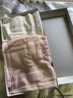 ISETAN ハンドタオルセット ピンク ホワイト