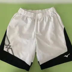 【Mizuno】 ハーフパンツ ホワイト/ブラック