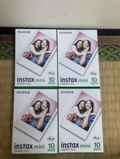 FUJIFILM instax mini インスタントフィルム 10枚入り x4