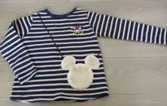 ディズニーリゾート　秋冬　カットソー　ボーダー　120