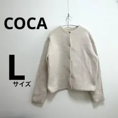 ‪ෆ‪‪COCA ダブルフェイスニットカーディ ガン Lのサムネイル