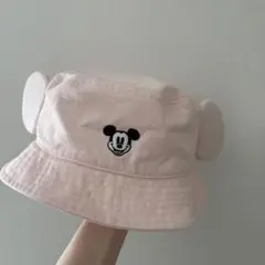 ミッキーマウス 耳付きハット ピンク