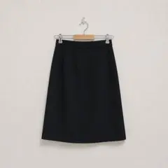 ひざ丈タイトスカート ブラックのサムネイル