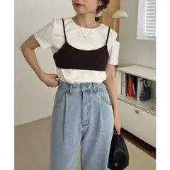 新品【CAPRICIEUX LE'MAGE】ビスチェSETアシメTシャツのサムネイル