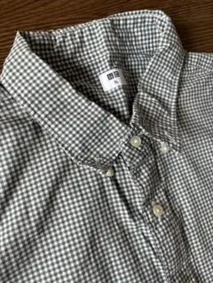 UNIQLO チェック柄 半袖シャツ XL