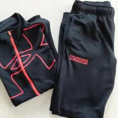 UNDER ARMOUR ジャージセット ブラック/レッド
