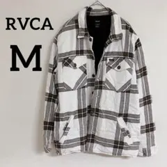 RVCA 【M】チェック柄 ジャケット 厚手 コットン100% ベージュ