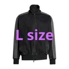 adidas デニム トラックジャケット ファイヤーバード ブラック