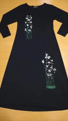 和柄ワンピース 和装 和柄 花柄 チュニック カットソー ブラウス