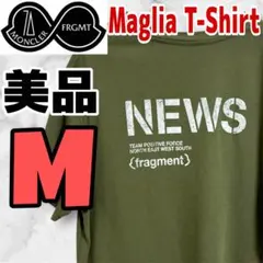 【美品】MONCLER FRAGMENT コラボTシャツ M カーキ　藤原ヒロシ