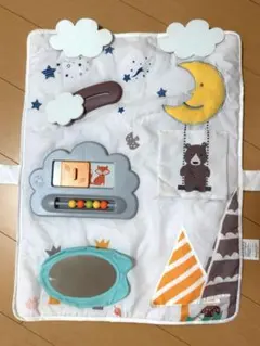 【美品】日本育児　洗えるベビーサークル用おもちゃパット【引っ掛けタイプ】