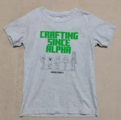 UT UNIQLO Minecraft Tシャツ 130 グレー マイクラ
