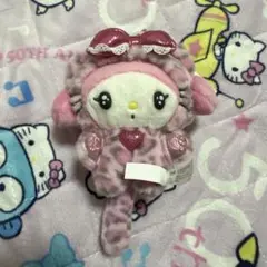 Sanrio マイメロディ マスコットホルダー ぬいぐるみ ギャルネコ ヒョウ柄