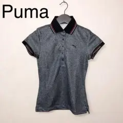 Puma プーマ ポロ シャツ ゴルフウェア グレー トップス 半袖 襟付き