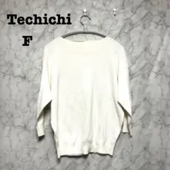 Te chichi テチチ　トップス　七分袖　フリーサイズ　白　ホワイト