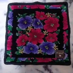 【新品】Enjeau ★アーンジョー シェニール織 ハンカチ 花柄のサムネイル