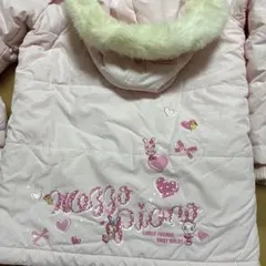 平成レトロ　メゾピアノ　ベリエ　みみちゃんコート１４０　刺繍いっぱい