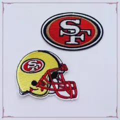 サンフランシスコ49ers 刺繍パッチ　2枚セット