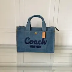 COACH デニム トートバッグ 2WAY ショルダーバッグ
