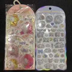 Sanrio サンリオ ウォーターインシール キティ コットンパフィシナモロール