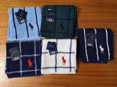 ポロラルフローレン タオルハンカチ5枚セット