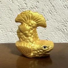 【訳あり】名古屋城 金シャチ おみくじ 焼物【匿名】